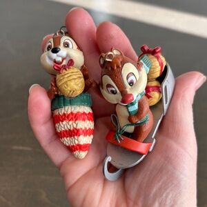 Chip and Dale Christmas Ornaments
